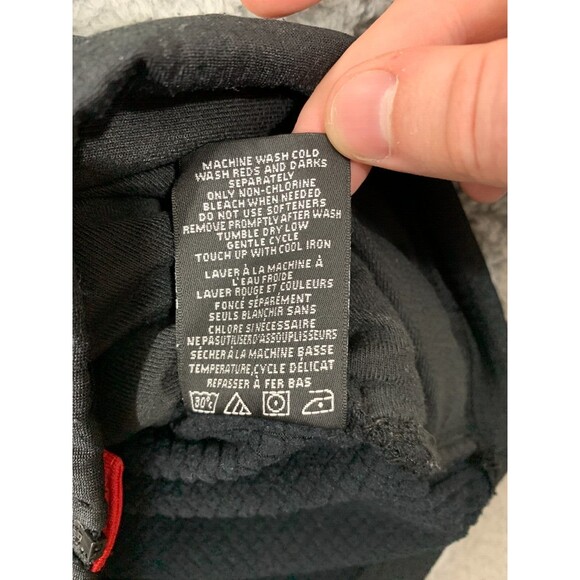 PEBBLE BEACH Large (L) Full Zip Black Red Golf Activewear Jacket Chest Pocket - Picture 9 of 12